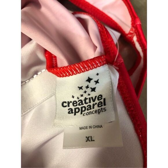 Creative Apparel XL Red FLORIDA One Piece Swim Suit NWT - Picture 4 of 4